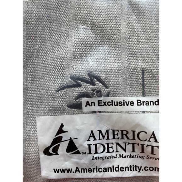 Swingster Grey Polo Shirt Olympic Worldwide Partner 100% Cotton L Made In USA - Picture 3 of 5